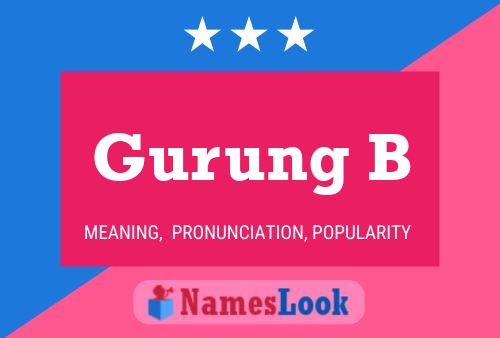 Gurung B Name Poster