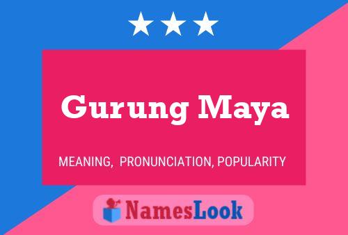 Gurung Maya Name Poster