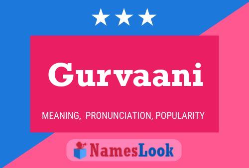 Gurvaani Name Poster