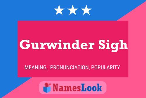 Gurwinder Sigh Name Poster