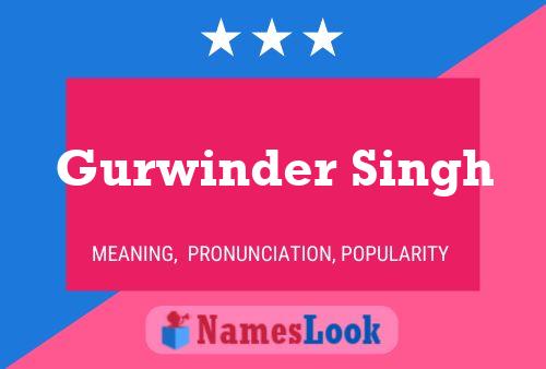 Gurwinder Singh Name Poster