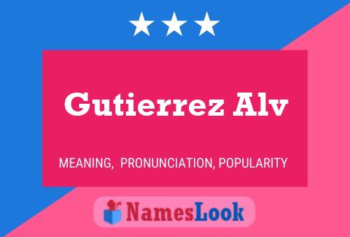 Gutierrez Alv Name Poster