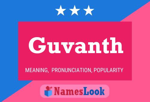 Guvanth Name Poster