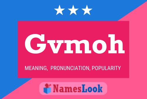 Gvmoh Name Poster