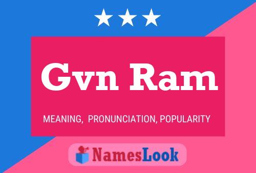 Gvn Ram Name Poster