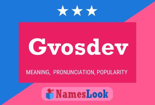 Gvosdev Name Poster