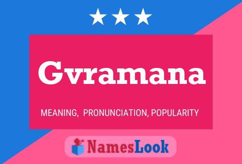 Gvramana Name Poster