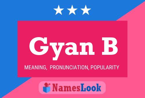 Gyan B Name Poster