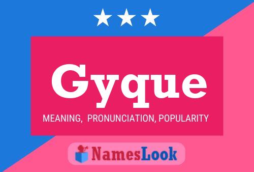 Gyque Name Poster