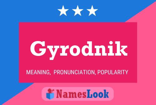 Gyrodnik Name Poster