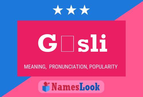 Gísli Name Poster