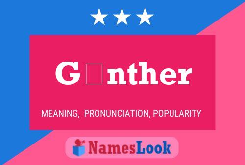 Günther Name Poster