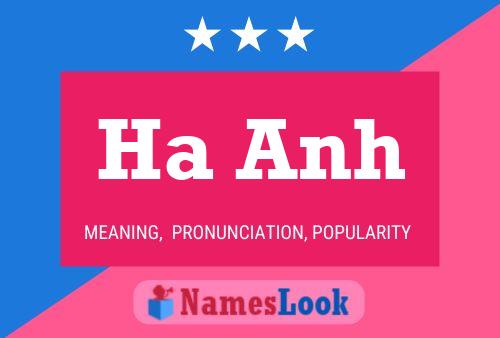 Ha Anh Name Poster