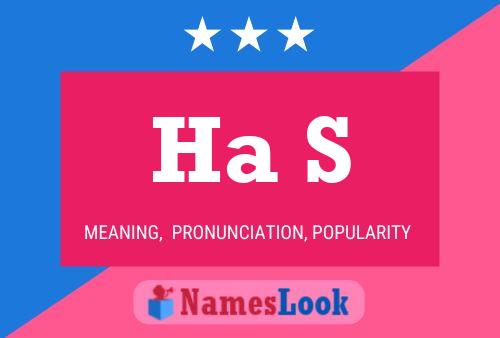 Ha S Name Poster