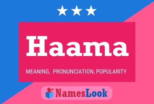 Haama Name Poster