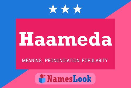 Haameda Name Poster