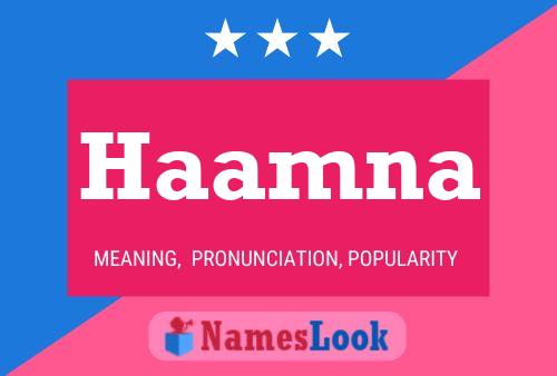 Haamna Name Poster