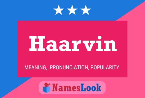 Haarvin Name Poster