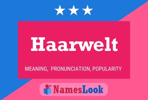 Haarwelt Name Poster