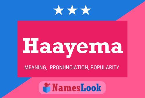 Haayema Name Poster