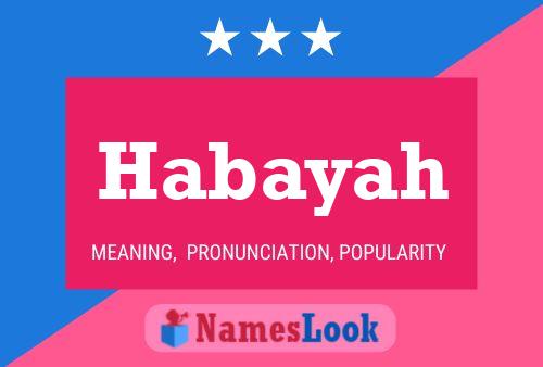 Habayah Name Poster