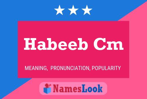 Habeeb Cm Name Poster