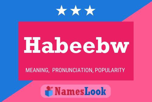 Habeebw Name Poster