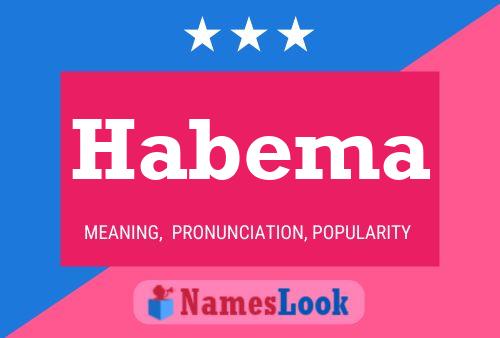 Habema Name Poster