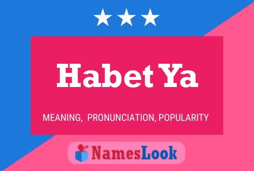 Habet Ya Name Poster