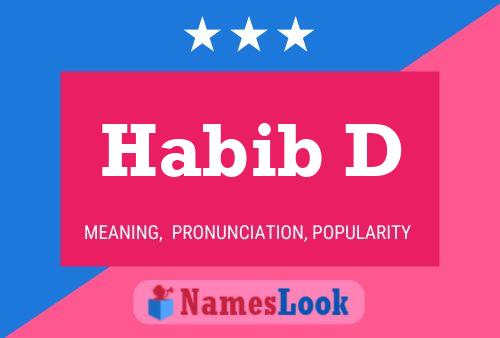 Habib D Name Poster