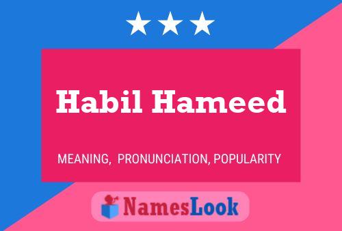 Habil Hameed Name Poster