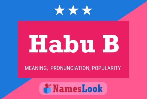 Habu B Name Poster