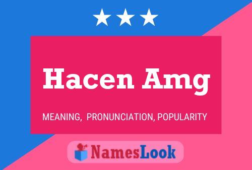 Hacen Amg Name Poster