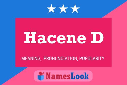 Hacene D Name Poster