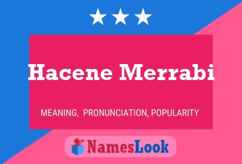 Hacene Merrabi Name Poster