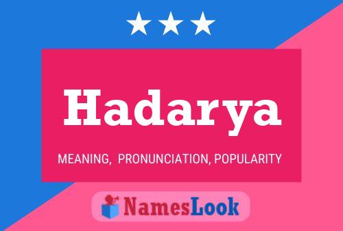 Hadarya Name Poster