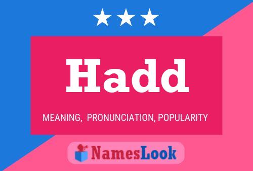 Hadd Name Poster