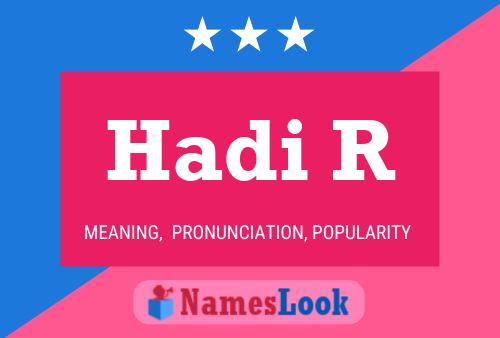 Hadi R Name Poster