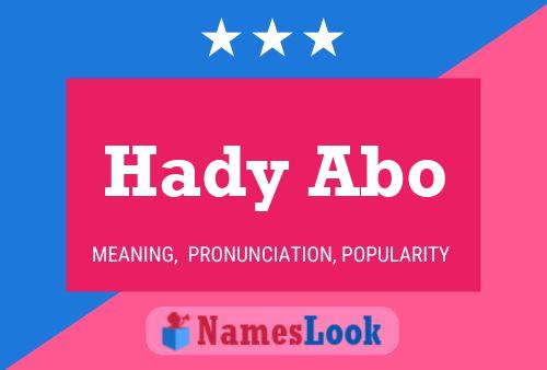 Hady Abo Name Poster