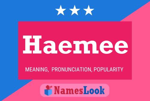 Haemee Name Poster