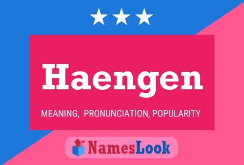 Haengen Name Poster