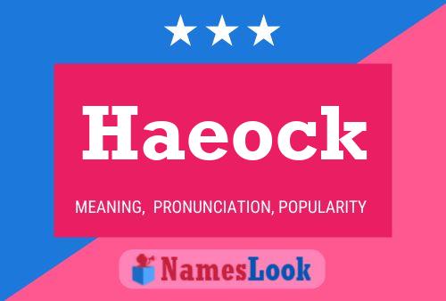 Haeock Name Poster