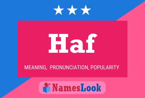 Haf Name Poster