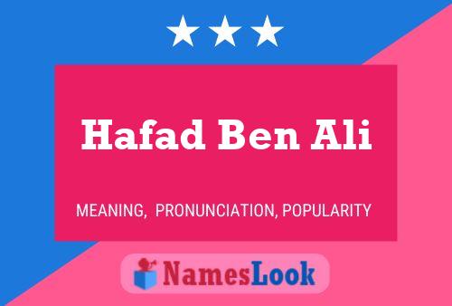 Hafad Ben Ali Name Poster