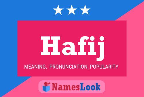 Hafij Name Poster