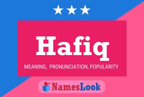 Hafiq Name Poster