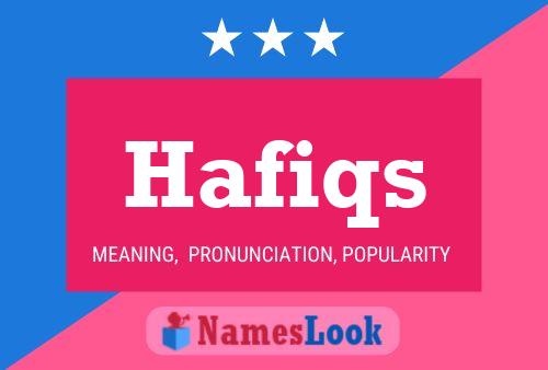 Hafiqs Name Poster