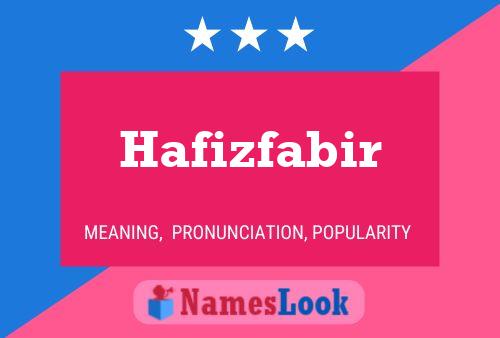 Hafizfabir Name Poster