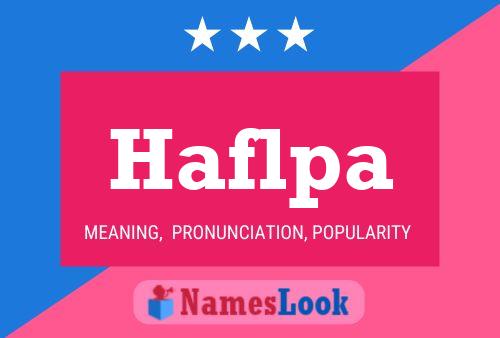 Haflpa Name Poster