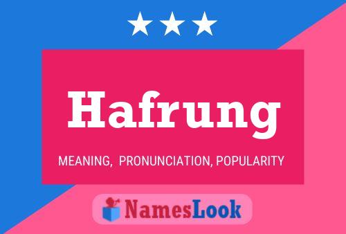 Hafrung Name Poster